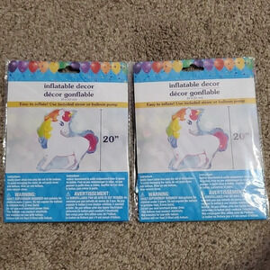Magical Unicorn Foil Balloon Party Whimsical Self Inflatable Decorations 20"